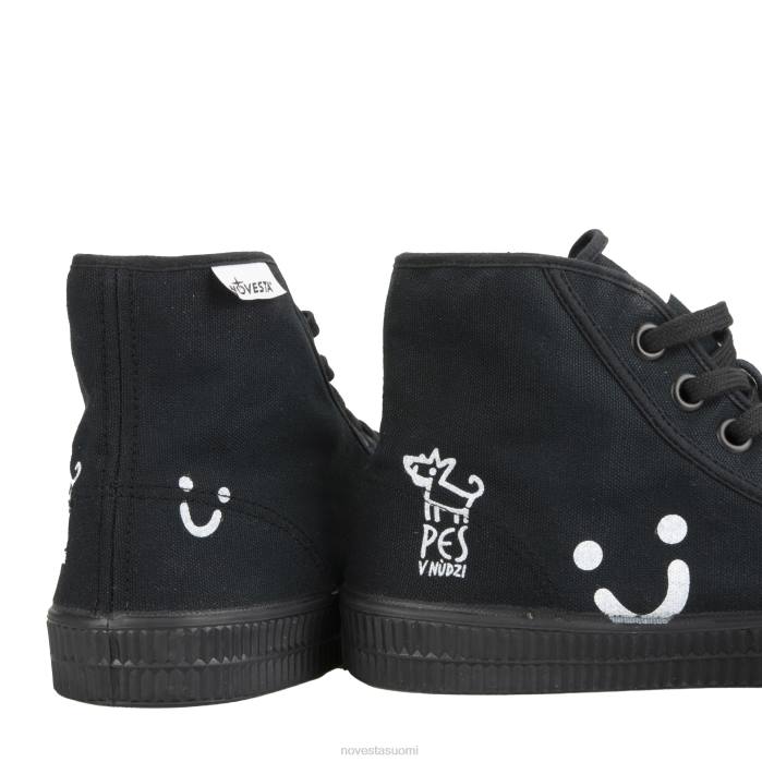 XB28216 Novesta s.d. pes v nudzi kaikki musta vegaaniset kengät