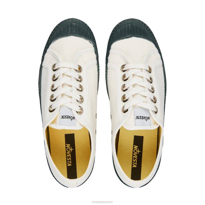 XB28271 Novesta s.m.kid 10 valkoinen/515 vihreä vegaaniset kengät