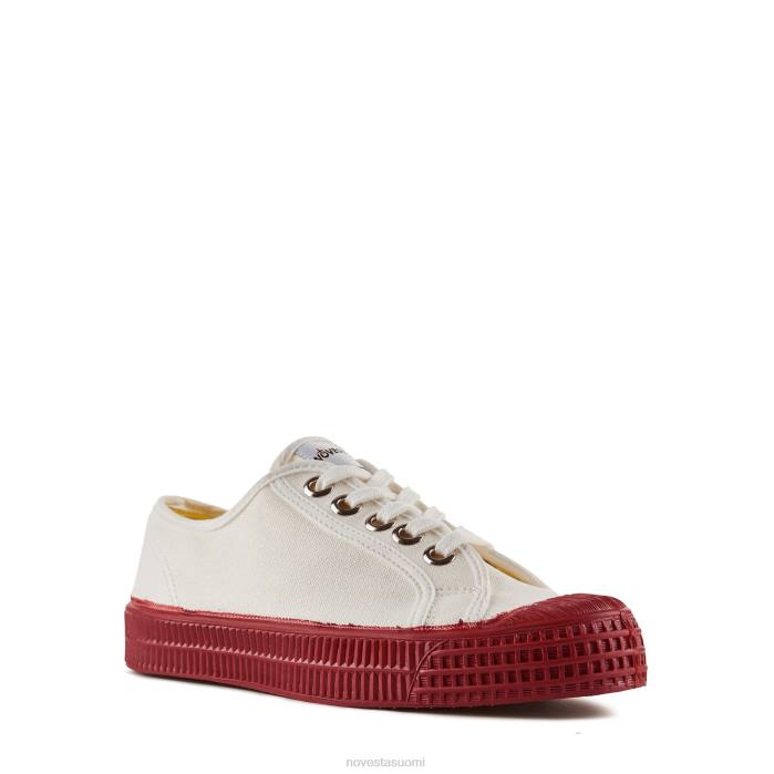 XB28272 Novesta s.m.kid 10 valkoinen/314 punainen vegaaniset kengät